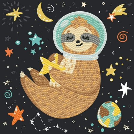 UPC: 4895225918799 | DIAMOND DOTZ ® – Sloth Universe Dotz Box Partial Drill Round Dotz Diamond Painting Kits Diamond Art Kits for Adults Gem Art Diamond Art Diamond Dotz Kits 8.7 x8.7