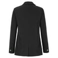 thumbnail image 3 of Women's Blazer Suit Open Front Cardigan Fitted Jacket Casual Office Cropped Blazer Elegant Plain Coat Work Business Suit Jacket Lightweight Autumn Winter Outwear Wedding Outfit, 3 of 5