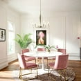 thumbnail image 2 of Kichler Kimrose 27" Wide Six Light Modern Brass Finish Chandelier, 2 of 7