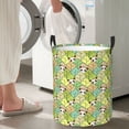 thumbnail image 4 of Lsque Cartoon Panda And Leaf pattern Laundry Hamper Basket, Tall Woven Rope Hamper Basket for Clothes, Lightweight Storage Basket, Collapsible Waterproof-Medium, 4 of 8
