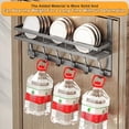 thumbnail image 6 of Over the Door Hooks Organizer Storage, Over The Door Towel Racks with 6 Hooks & 1 Basket for Bathroom, 6 of 8