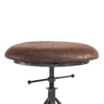 thumbnail image 3 of Armen Living Harlem Tabouret de Bar Réglable en Gris Industriel, 3 of 6