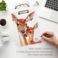 thumbnail image 5 of Deers Mother Baby Acrylic Clipboards 12 x 9 Inch A4 Size with Low Profile Clip Hanging Clipboard for Classroom School Office, 5 of 8