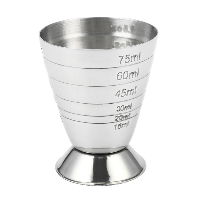 75ml 5tbsp 2.5oz Measuring Shot Cup Ounce Jigger Bar Cocktail Drink Mixer  Liquor