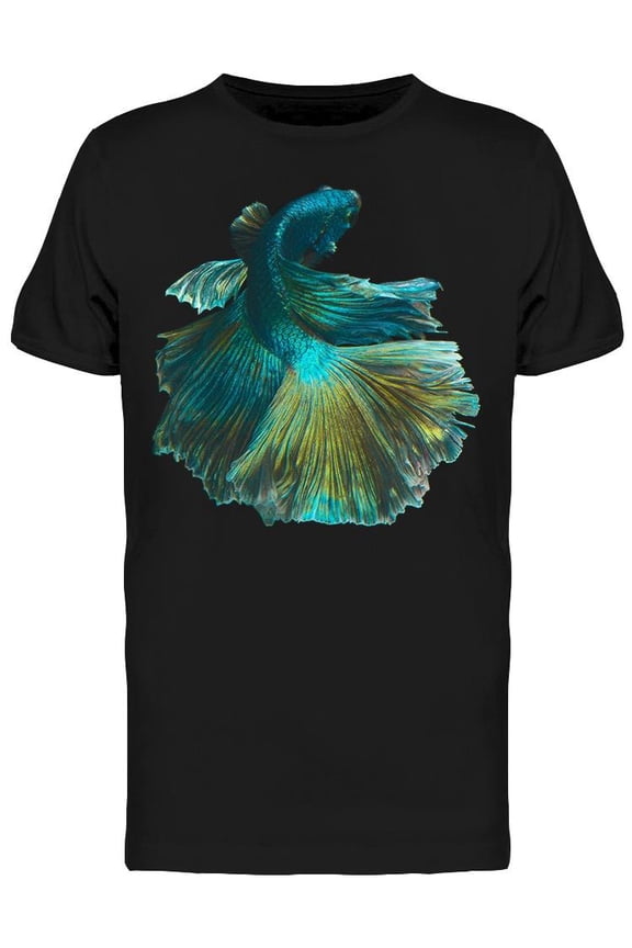 Fancy Halfmoon Betta T-Shirt Men -Image by Shutterstock, Male Large
