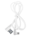 thumbnail image 3 of CNKOO Right Angled Micro USB Cable White Interface Charging Degree Data, 3 of 8