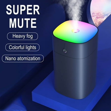 

Car Mounted Colorful Cup USB Desktop Silent Purifying Water Replenishing Humidifier Colorful Atmosphere Lamp