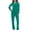 Green, variant on Medical Scrubs Set for Women and Men - Long Sleeve Top and Pants
