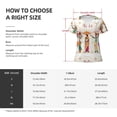 thumbnail image 7 of Fuzoiu Black African Woman Print Women's V-Neck T-Shirt,Women's Short Sleeve Top, Comfortable for Work, Leisure, and Sports, 7 of 7