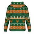 thumbnail image 4 of WXLWZYWL Christmas Hoodies Men Ugly Big and Tall Plus Size Snowman Patterned Hooded Sweatshirts Pullover Tops Xmas Outfits, 4 of 4
