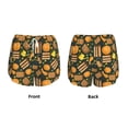 thumbnail image 5 of Lsque Autumn Harvest Pumpkin Basket Printed Women's Running Shorts with Liner Pockets,Elastic Quick Dry Workout Athletic Gym Yoga Shorts,Womens High Waist Shorts-Small, 5 of 9