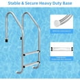 thumbnail image 3 of Emorefun Stainless Steel 2-Step Swimming Pool Ladder In-Ground W/ Anti-Slip Step Outdoor, 3 of 5
