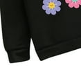 thumbnail image 5 of Tdoqot Toddler Girls Outfit Sets- Casual Cute Long Sleeve Cotton Hoodie and Flare Jeans Kids Spring Clothes Black Size 4 T, 5 of 6