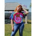 thumbnail image 2 of Monarch Butterfly Art Tie Dye Spiral Women -Image by Shutterstock, Female x-Large, 2 of 4
