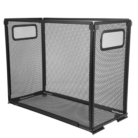 Mesh Organizer for File Book Shelf Document Stand Table Top Bookshelf Book Shelves for Office Black