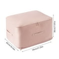 thumbnail image 2 of Hearth & Gear Large Capacity Compression Storage Bags For Clothing Travel Vacuum Bags For Down Jackets And Winter Coats Cloth Organizer Small Cloth Canvas under Bed Storage Storage with Lids Heavy, 2 of 3