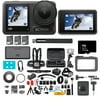 DJI Osmo Action 4 Adventure Combo Waterproof Action Camera with 4K UHD Video & Dual Screens (1/1.3" Sensor) Bundle with 64GB Card & 50-Piece Accessory Kit