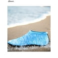thumbnail image 4 of Spencer Men Women Quick-Dry Flexible Barefoot Water Skin Sports Shoes Slip-on Aqua Beach Socks For Swim Surfing Snorkeling Yoga Exercise "S,Line Blue", 4 of 6