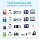 thumbnail image 4 of Cable de carga múltiple USB C de Firsting, 4 en 1, 1,5 m, paquete de 2, 4 of 9