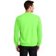 thumbnail image 3 of Port & Company Core Fleece Crewneck Sweatshirt-L (Neon Green), 3 of 4