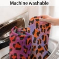 thumbnail image 5 of Orange and Purple Of Leopard Print Bathroom Rugs Mat,Non Slip Microfiber Bathroom Rug,Rubber Backing,Soft Bathroom Mats for Bathroom Floor,Tub and Shower,60x24in(150x60cm), 5 of 5