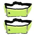 thumbnail image 2 of Waist Pack, 2 Pcs Elastic Strap Belt Bag Separate Pockets Waterproof  For Running Green, 2 of 8