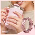 thumbnail image 2 of Rinfit Silicone Rings for Women & Men - Couple Sets Rubber Wedding Bands - Inner Step Edge & Space Collection - Gunmetal Gray, Rose Gold, 2 of 11