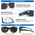 thumbnail image 6 of TINHAO Polarized Fit Over Glasses Sunglasses for Women UV Protection, Trendy Oversized Cat Eye Sunglasses for Driving Riding, 6 of 7