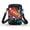 Painted Rugby Pattern, variant on HELLHERO Football Fire Water Women Crossbody Bag with Double Zipper for Casual Use