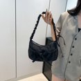 thumbnail image 3 of Bolso Mano Elegante para Mujer Con Cordón Fruncido Y Lazo Diario, 3 of 9