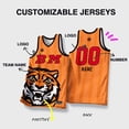thumbnail image 3 of Camisetas de baloncesto BASKETMAN para hombre, con estampado de animales por sublimación completa, personalizables, con nombre del equipo, número y logotipo, chándales para hombre, 3 of 5