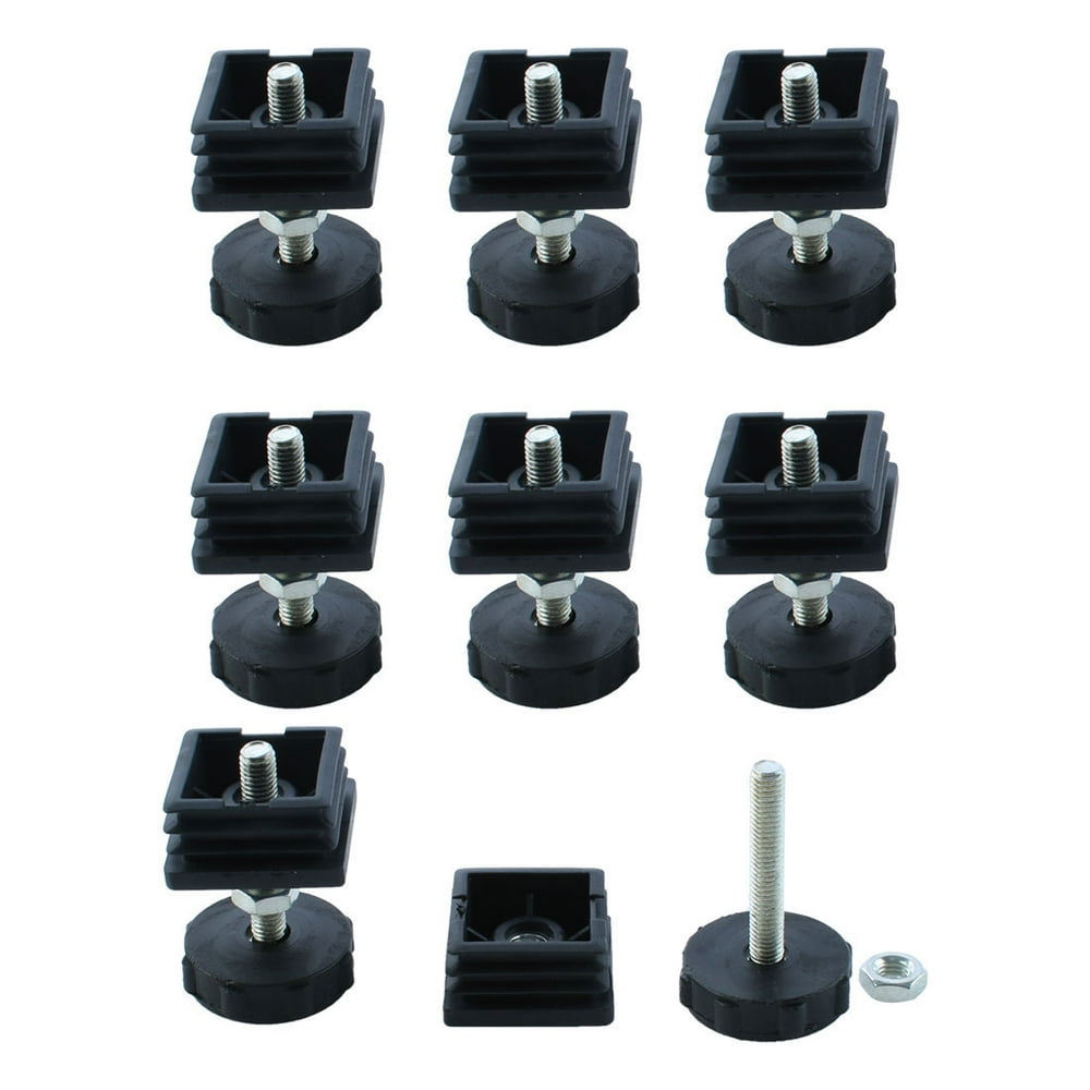 Leveling Feet 40 x 40mm Square Tube Inserts Kit Furniture Glide ...