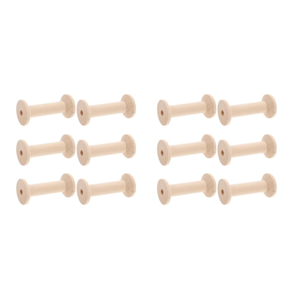 UPGRATOR 12- -Inch Wood Wire Weaving Bobbins for Crafting, Projects, and Jewelry Making Supplies