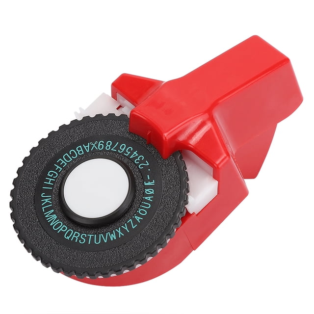 Versatile Coloured ABS Material Tape, Manual Tape Maker For Handbook Indexing ,Black,Red,Yellow,Shallow Blue