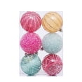 thumbnail image 2 of BKER Clear Glitter Hanging Shatterproof Baubles For Home, 2 of 6