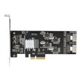 thumbnail image 3 of StarTech.com 8 Port SATA PCIe Card, PCI Express 6Gbps SATA Expansion Card with 4 Host Controllers, SATA PCIe Controller Card, PCI-e x4 Gen 2 to SATA III Adapter Card, Drive Cables Incl. - Windows/macOS/Linux (8P6G-PCIE-SATA-CARD) - Storage controller - SATA 6Gb/s / SAS 6Gb/s - low profile - PCIe 2.0 x4 - black, 3 of 11