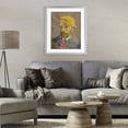 thumbnail image 2 of Van Gogh in Yellow hat Gray Framed Print Under Glass, design by Masters Redux, 2 of 10