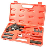 IWISS IWS-1234C PEX Pipe Crimping Tool for Copper Crimp Jaw Sets 1/2" & 3/4" suit All US F1807 Standard with 30pcs Copper Rings