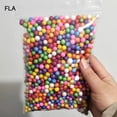 thumbnail image 5 of Miniperlas de espuma de colores de 6 a 8 mm, bolas de espuma multicolor, relleno de poliestireno expandido, bolas de burbujas para decoración de bodas y fiestas, 5 of 5