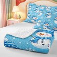 thumbnail image 4 of Manfei Whimsical Animals Twin Quilt Set,Cute Christmas Candy Cane Twin Coverlet Set,2 Pieces,1 Bedspread and 1 Pillowcase, 4 of 7