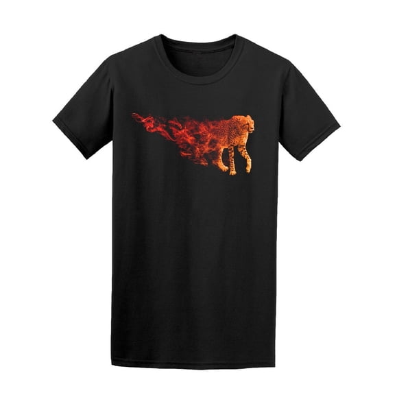 Red Cheetah Smoke Art Tee Men's -Image by Shutterstock