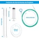 thumbnail image 3 of Kit 5 Pcs Cepillo Limpiador Tuberías Drenaje Quemacocos,Cepillo de Limpieza de Desagües de Coche de 5 M con Manguera,Jeringa,2 cepillos de limpieza de 1 M,Ideal Limpieza Profunda para Desagües, 3 of 7