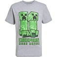 thumbnail image 3 of Minecraft Boys Creeper Short Sleeve Graphic T-Shirt 3-Pack (Little & Big Boys), Sizes 4–16, 3 of 5