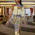 thumbnail image 4 of Shahnameh 1st Design Half Dleeve Split Dress Party dresses long sleeve dresses clothes for women, 4 of 6
