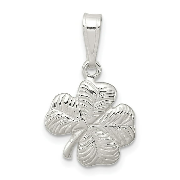 Auriga Fine Jewelry 925 Sterling Silver 4-Leaf Clover Charm Pendant for Women (L-24mm, W-14mm)