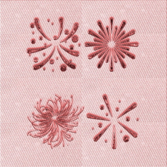 Ahgly Company Indoor Square Patterned Light Rose Pink Area Rugs, 8' Square