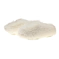 thumbnail image 2 of Women Casual Winter Faux Shearling Mule Slippers, Thick Sole Cozy Indoor Outdoor Shoes, Soft Warm Cloud-Like Comfort Footwear for Relaxed Everyday Wear White D, 2 of 5