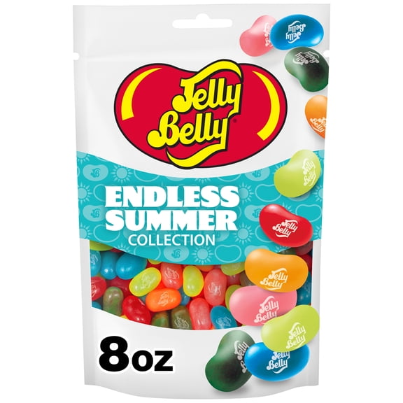Jelly Belly Endless Summer Jelly Bean Collection - 8 oz Pouch Bag, 10-Count Case - Genuine, Official, Straight from the Source