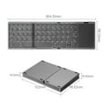 thumbnail image 3 of Folding Keyboard Tri-Folding Wireless Bluetooth Keyboard with Touchpad Keyb, 3 of 8