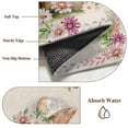 thumbnail image 6 of Easter Cute Bunny Round Area Rug 3Ft Washable Small Circle Rugs for Kitchen Entryway, Eggs Spring Daisy Flowers Vintage Non-Slip Carpet Floor Mats Indoor Outdoor Carpet Runner Aesthetic Home Decor, 6 of 8